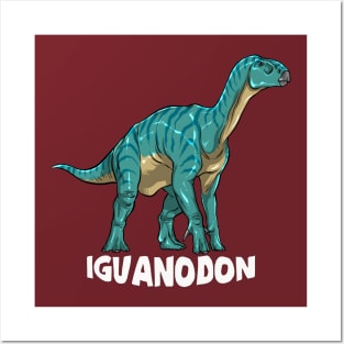 Iguanodon Dinosaur Design Posters and Art